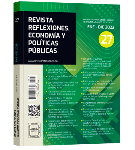 Revista reflexiones, economía y políticas públicas No.27
